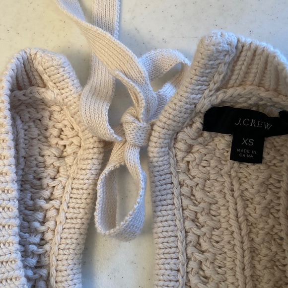 J. Crew Cream Cable-Knit Crewneck Sweater - Picture 2 of 10